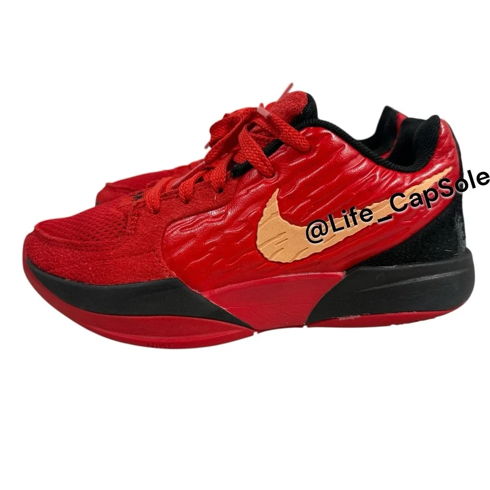 Size 2.5Y Kids Nike Ja 2 'Nightmare' Red Basketball Shoe IB7249-600 GS‎ Youth